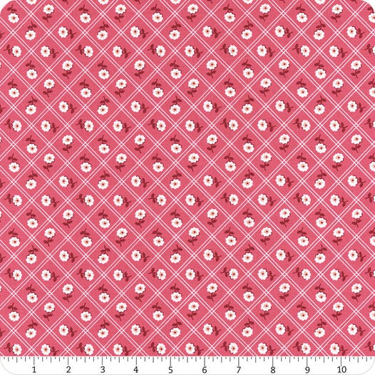 Riley Blake - Lori Holt - Berry & Sage - Tea Rose Calico - C17384-TEAROSE