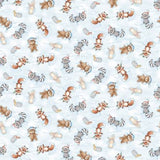 Timeless Treasures - Snowday - Bunnies Multi - Snow Angels