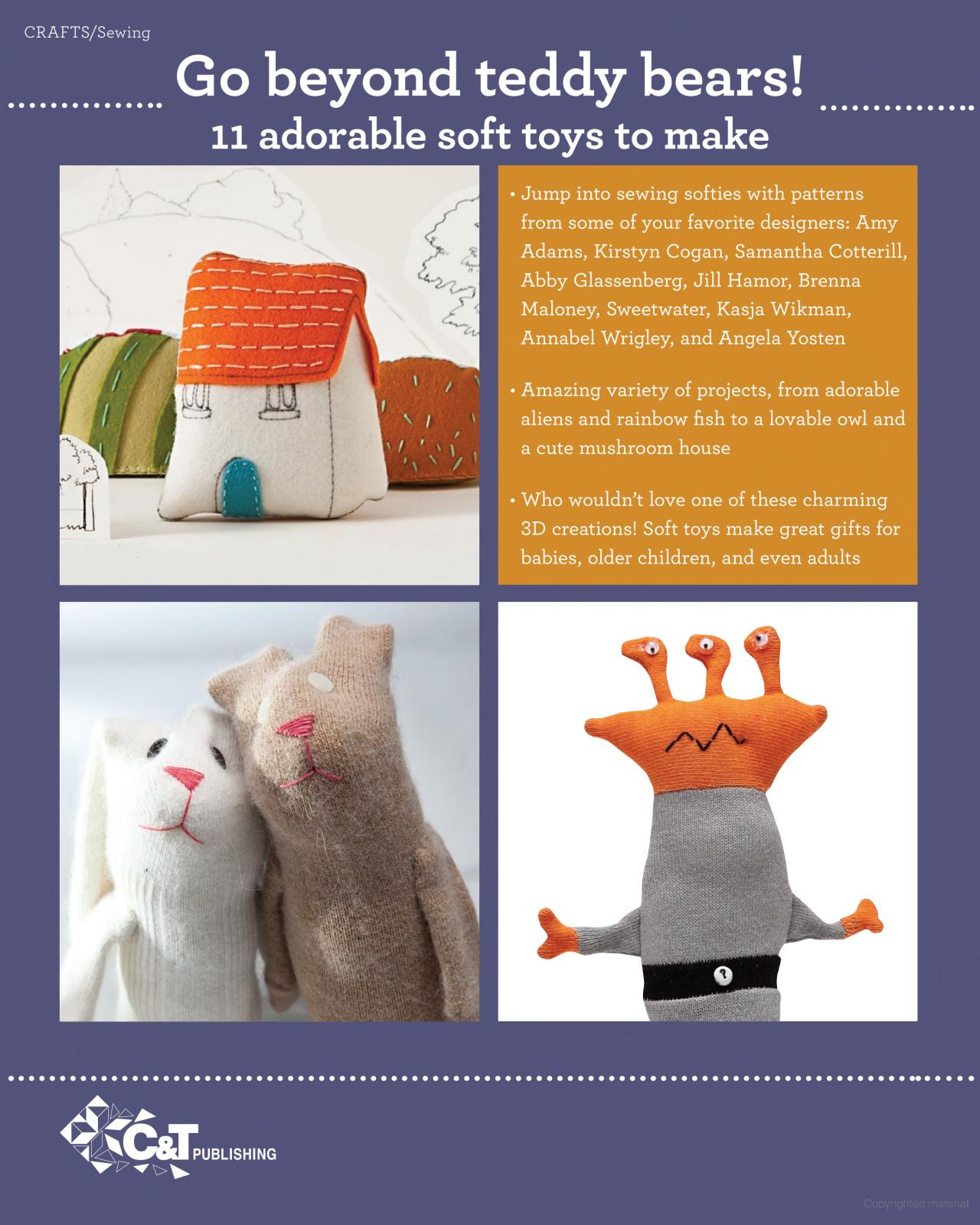 Make Softies: 11 Cuddly Toys to Sew