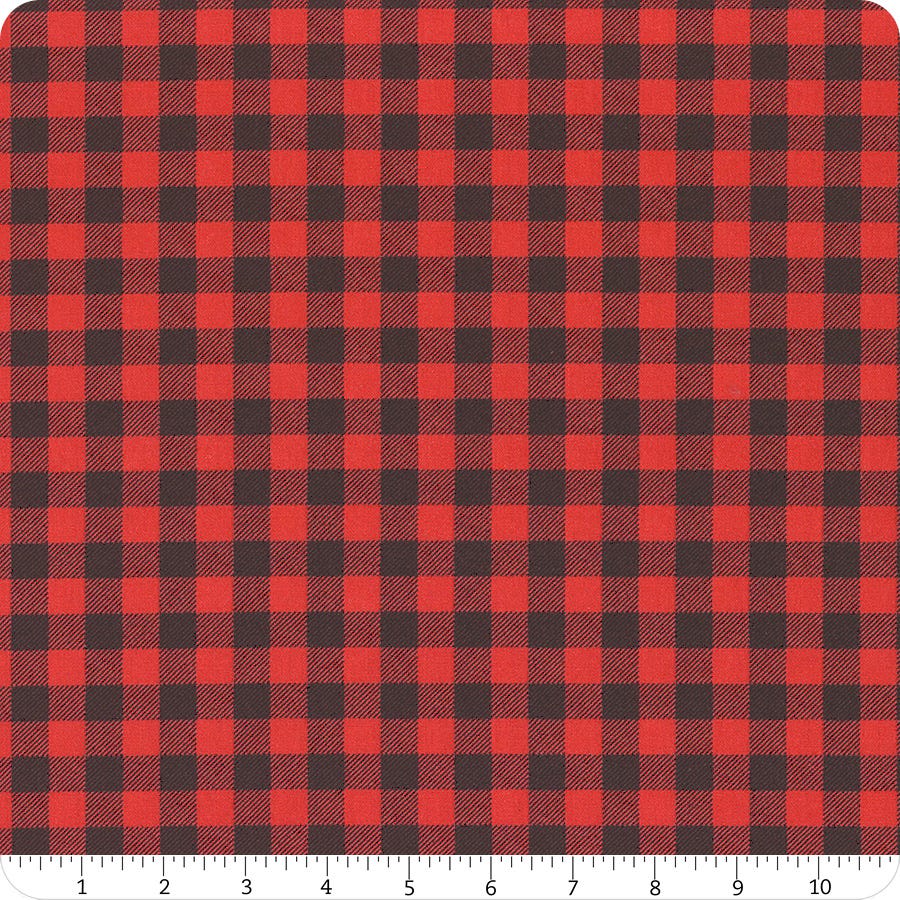 Wilmington Prints' Essentials - Buffalo Check - Red/Black