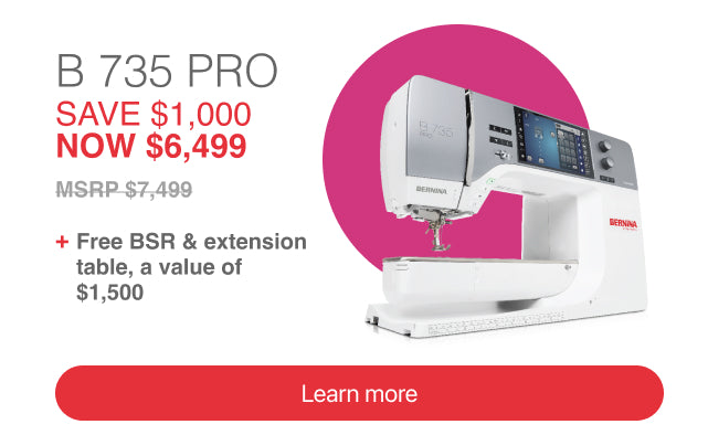Bernina B735 PRO Sewing/Embroidery Machine