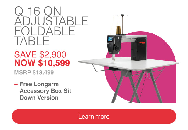 Bernina Q16 & Q16 Plus Long Arm Quilting Machine
