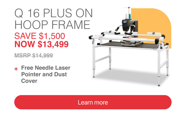 Bernina Q16 & Q16 Plus Long Arm Quilting Machine