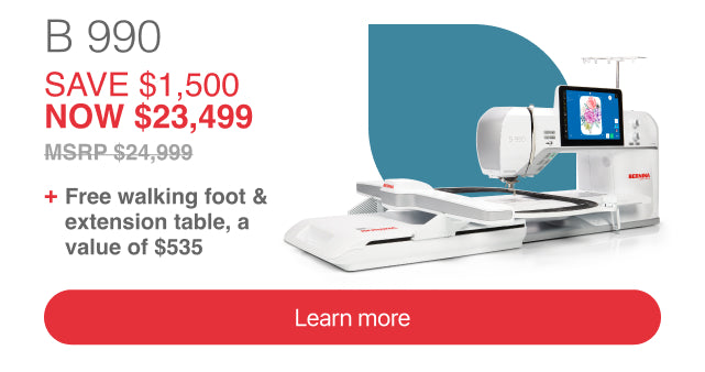 Bernina 990 - Create your Magic - Sewing Embroidery Machine