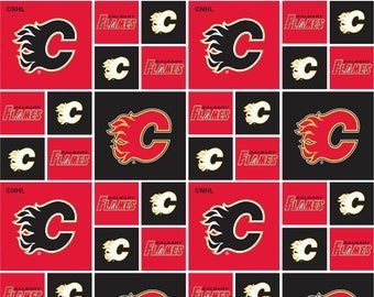 Calgary Flames 020 FLA NHL fabric