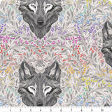 Tula Pink - Gray Work - Wolf of Pink Street - Fog - PWTP256-FOG