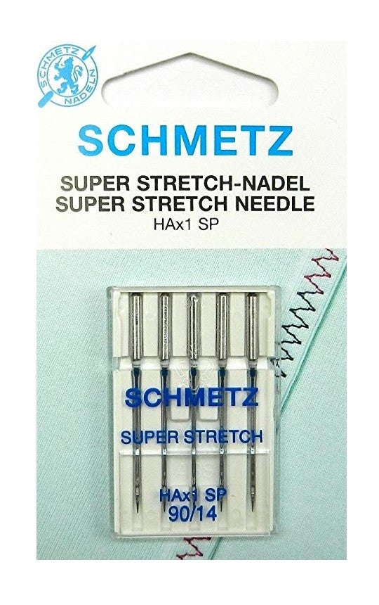 HAX1SP-90 Schmetz Super Stretch Needles, 5 Count, Size 90 (UNCARDED)