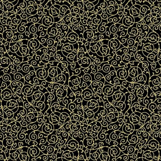 Hoffman - Holiday Elegance - Black/Gold