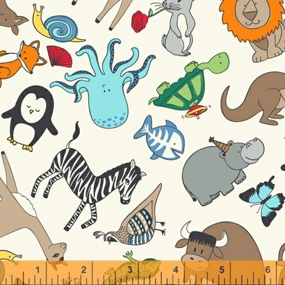 International Textiles - A to Zoo - Multi Animals