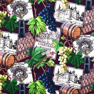 Northcott Fabrics- You Had Me At Wine- Wine Collage- DP23575-26