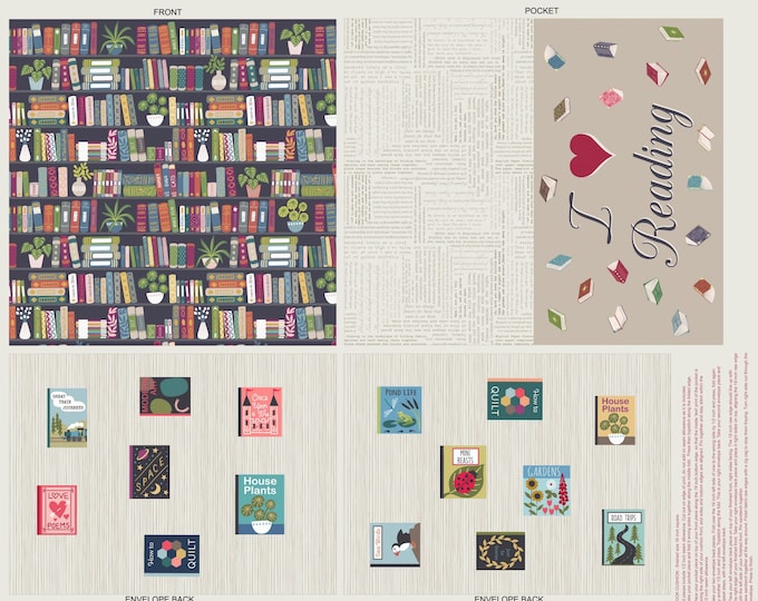 Lewis & Irene- Bookworm Cushion Panel