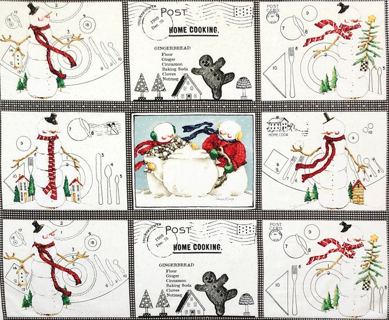 Snow Sweet - Christmas Placemat Panel