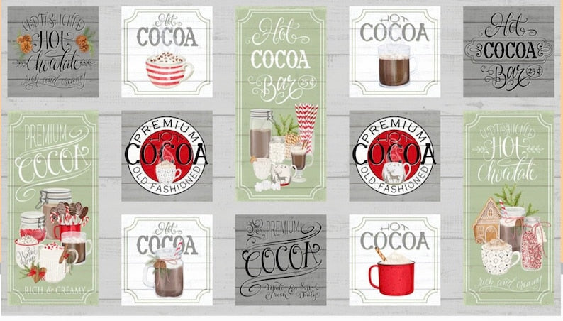 Hot Cocoa Bar Panel by Wilminton Prints