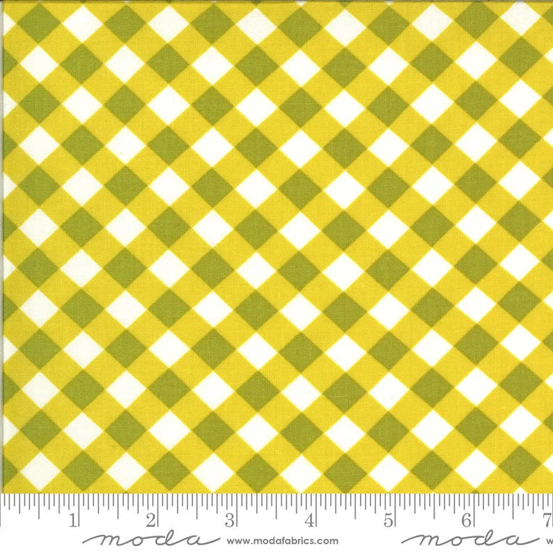 Blooming Bunch for Moda Fabrics - Citrine Plaid