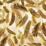 Gilded Feathers - Neutral - by Kanvas Studio for Benartex