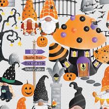 Kanvas Studio - Spooktacular Gnomes - Party Gnomes - Grey