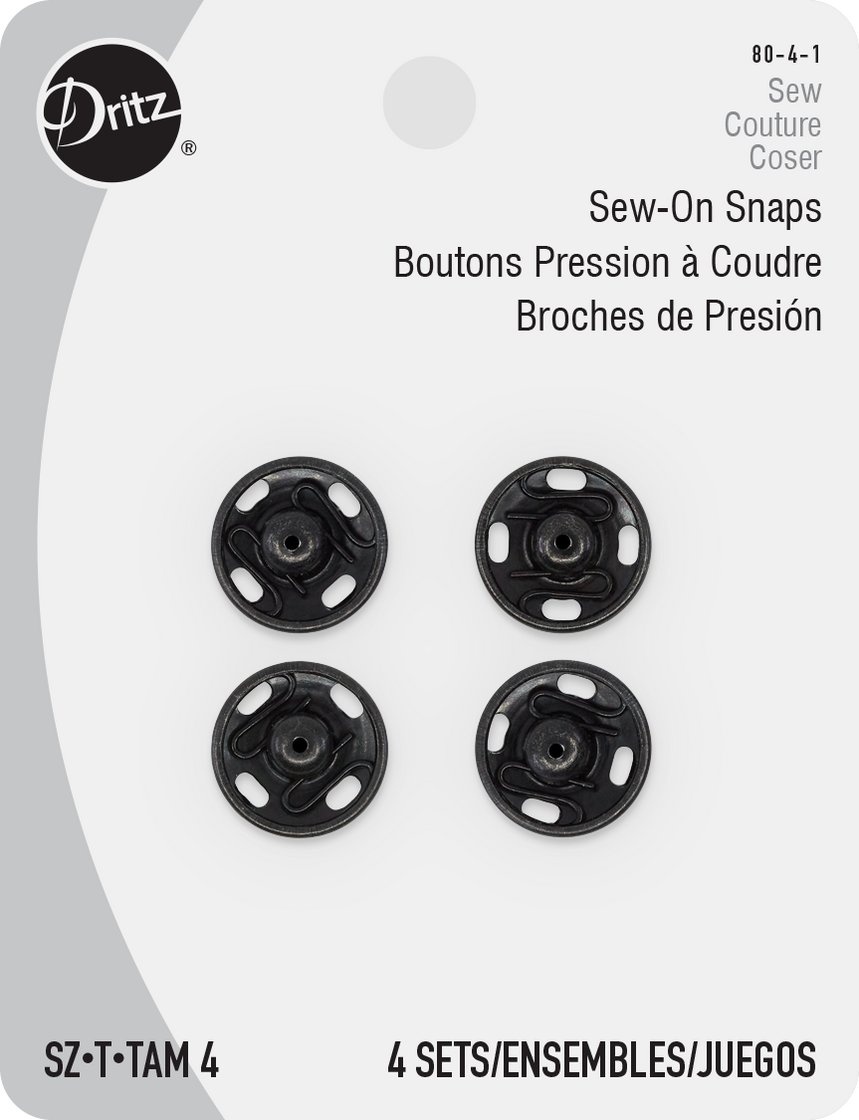 Snap Sew-On Size 4