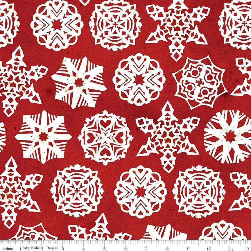 Snow Sweet by Janet Wecker Frisch - Red Paper Snowflakes