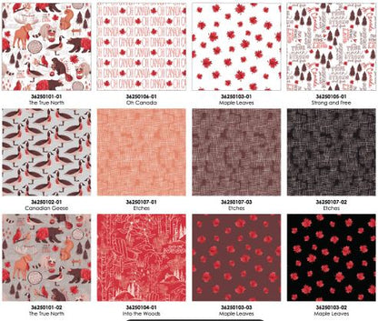 Fineapple Pair - Oh Canada - Fat Quarter Bundle (12p)