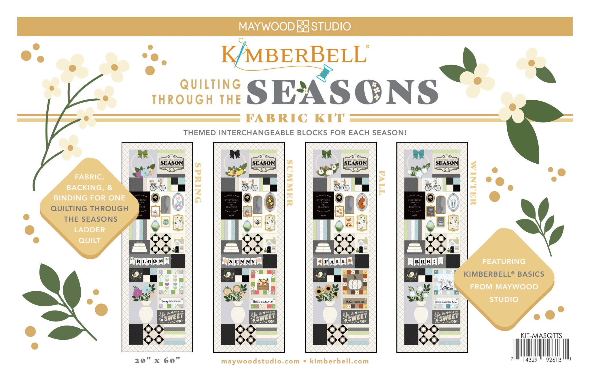 Kimberbell Quilting Through the Seasons – Fabric Kit