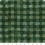 Timeless Treasures Tonga Batik - Pine Cheerful Plaids - B1857-PINE