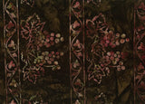 Banyan Batik Fabric - Vino - Grape Stripe Brown