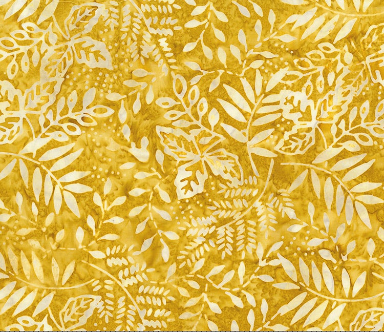 Banyan Batik - Painted Leaves - Golden State - 80364-53