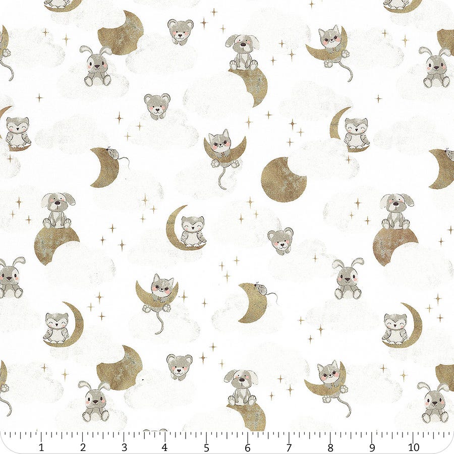 Sweet Lullaby by Ivy Jayne Designs - In The Clouds - White