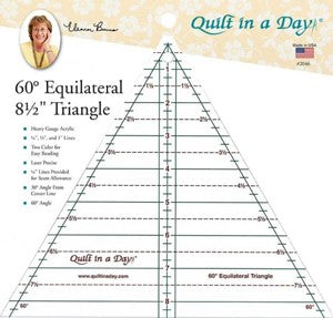 Quilt in a Day 60 Degree 8.5 Inch Triangle Ruler