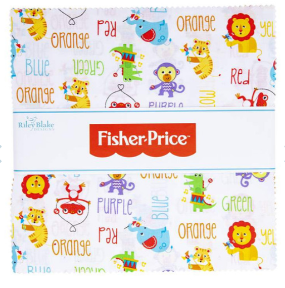 Riley Blake - Fisher-Price 10in Squares 42pcs 10-9760-42