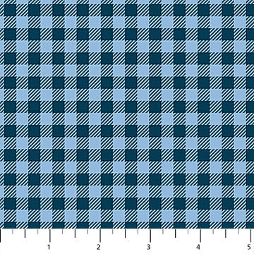 Patrick Lose - Autumn in the Air - Teal Gingham - 10169-44