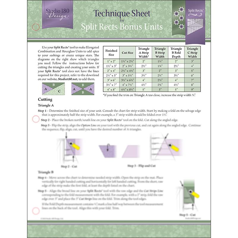 Studio 180 Design Tech Sheet Split Rects Bonus