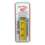 Super Tape Measure 60" Yellow Fiberglass
