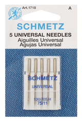 SCHMETZ #1718 Universal Needles Carded - 75/11 - 5 Pieces