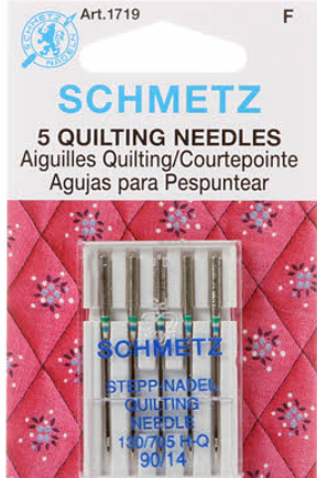 SCHMETZ #1719 Quilting Needles Carded - 90/14 - 5 Pieces