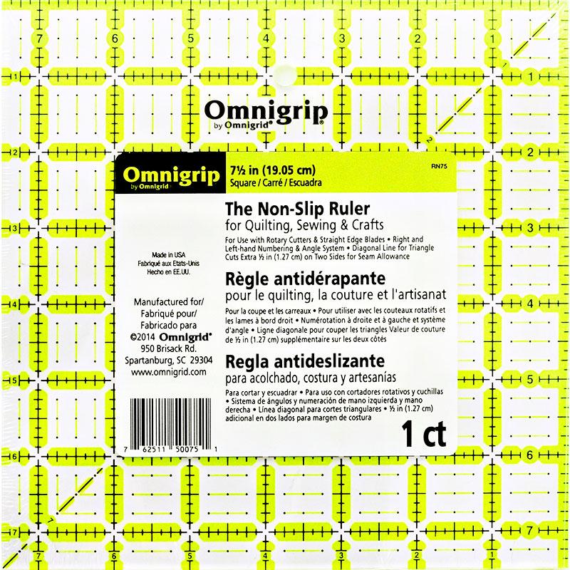 Omnigrip Square Ruler 7.5