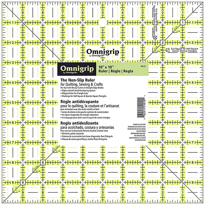 Omnigrip Square Ruler 10x10