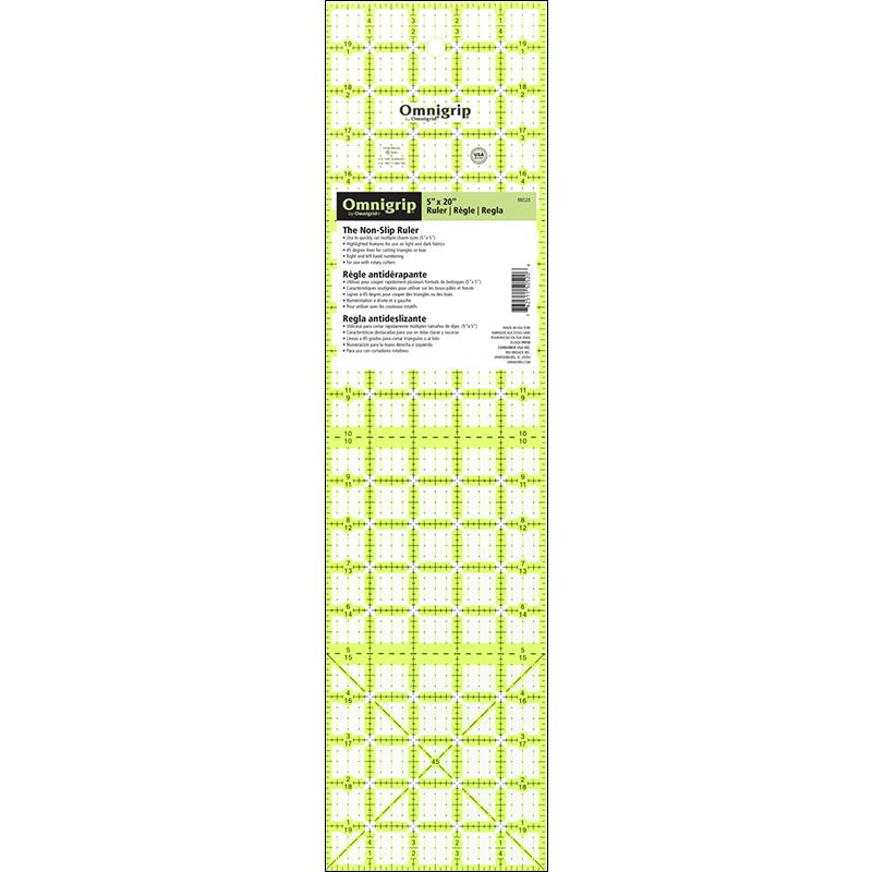 Omnigrip 5in x 20in Rectangle Ruler