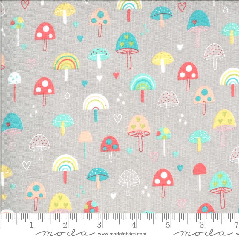 Abi Hall Hello Sunshine Grey Mushrooms Cloudy 35351 12