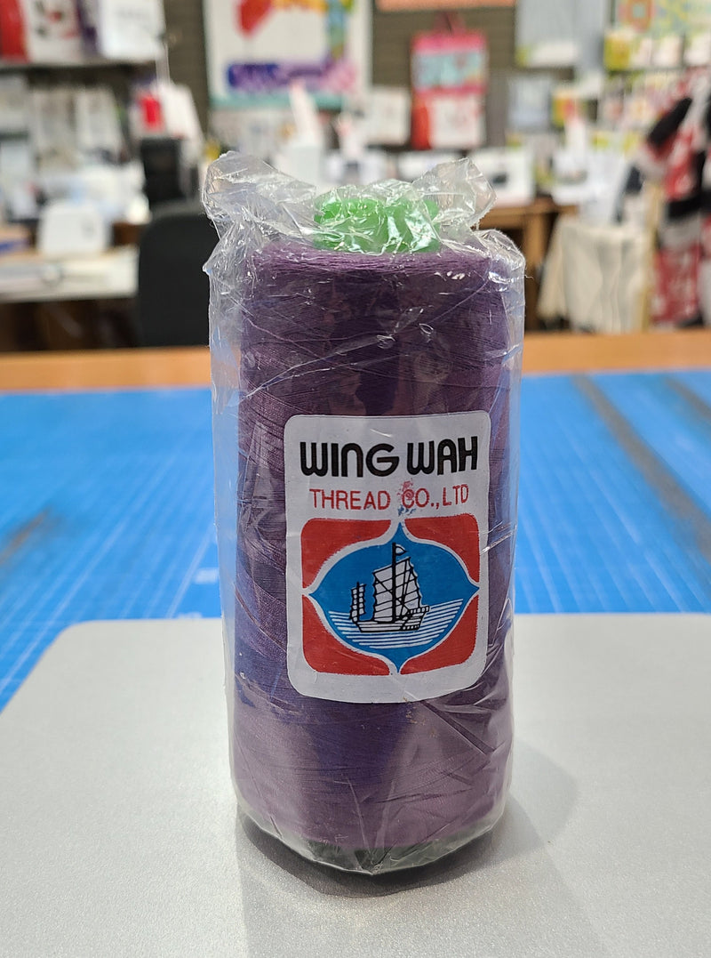 Wing Wah Serger Thread 50 wt - Eggplant Purple