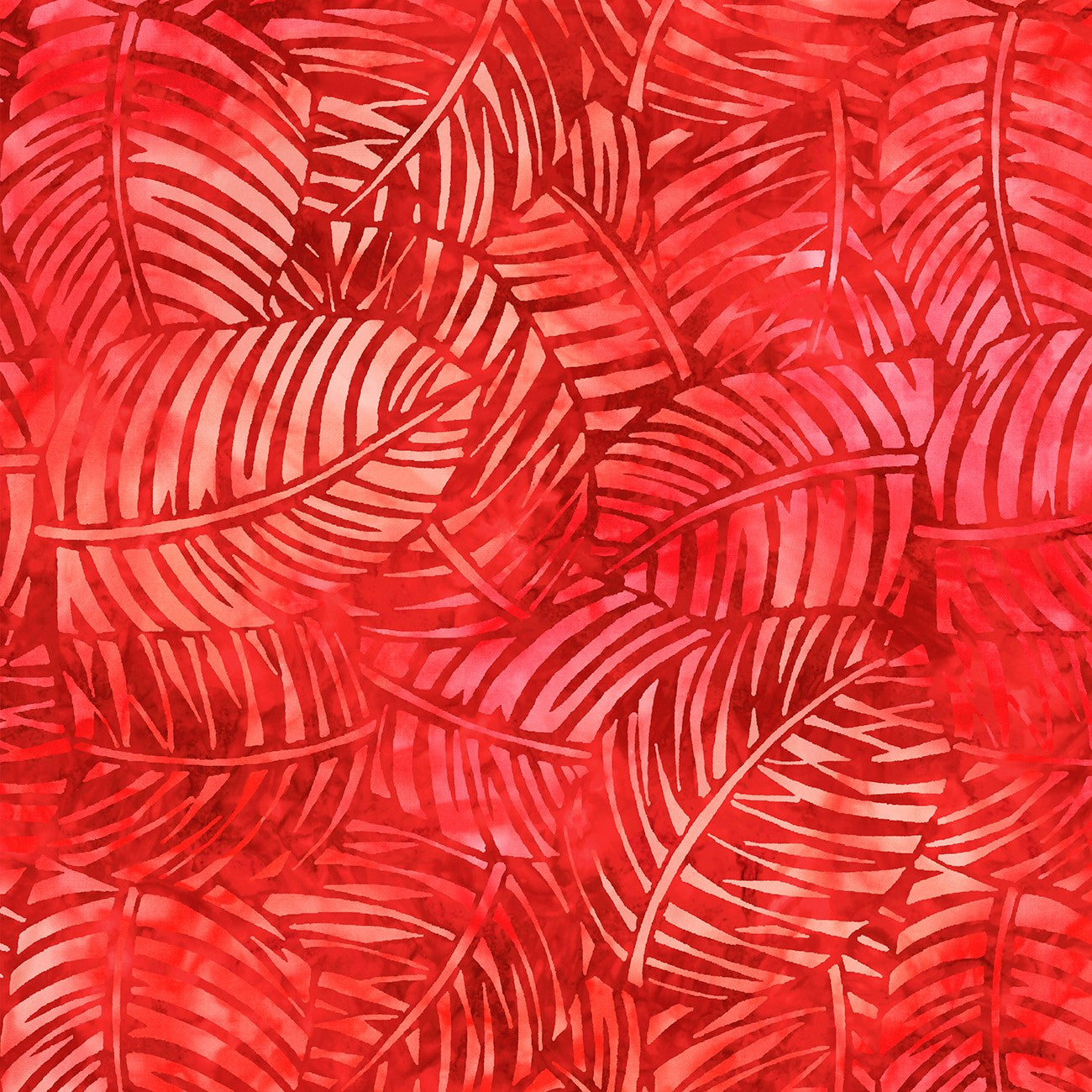 Red Palm Leaves 108in Wide Back 2087-333