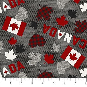 My Canada - Deborah Edwards -  Canadian Flag Hearts Wide back- B24011-94