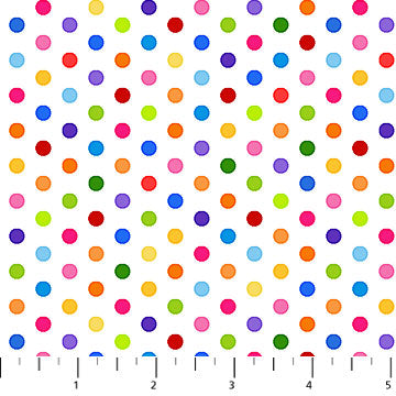 Color Play - Patti Carey - White Small Multi Dot - 24912-10