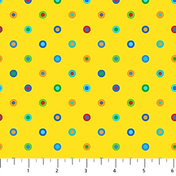 Deborah Edwards - Fun & Games - Yellow Multi Dot - 25069-52