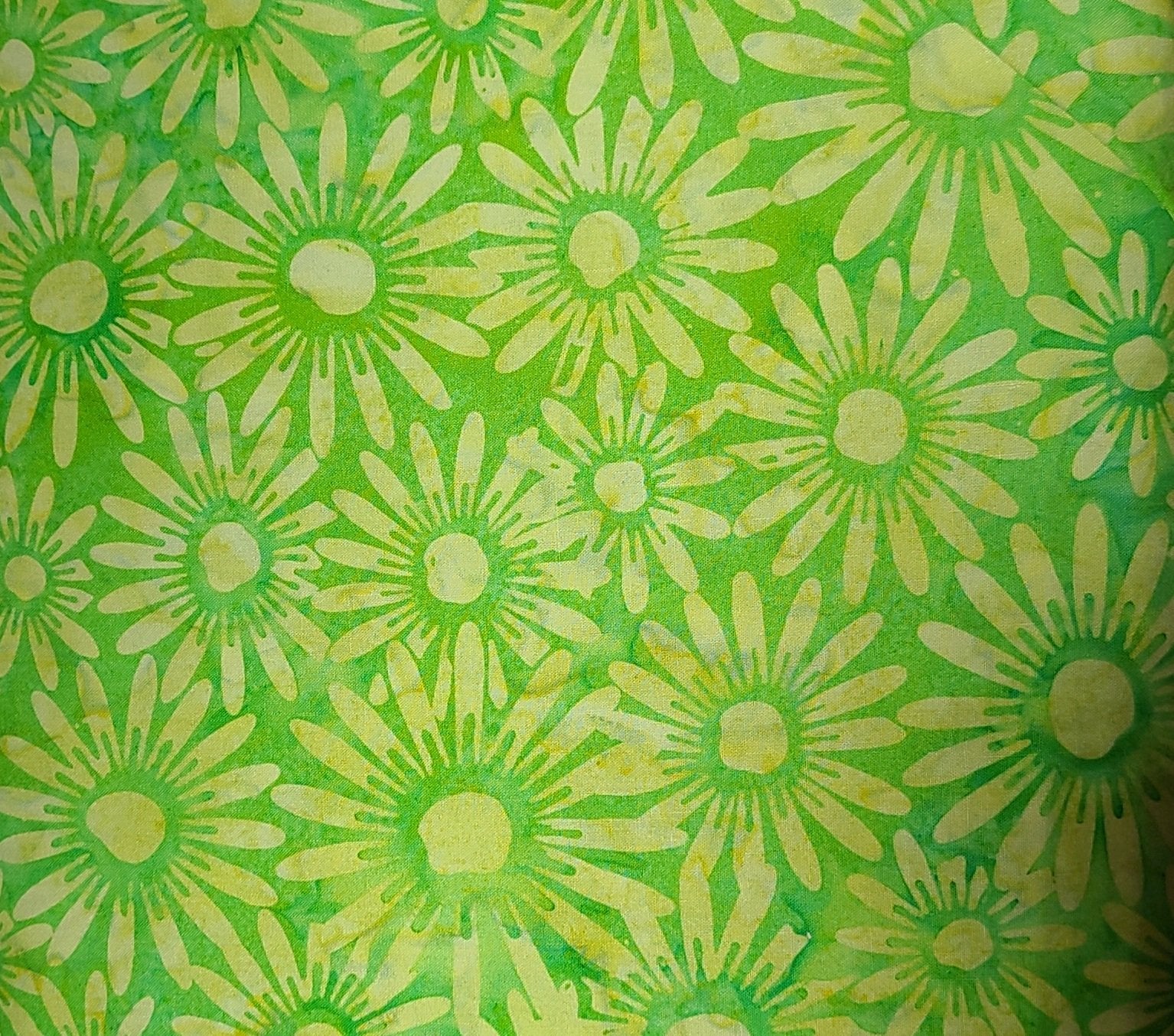 Bali Handpaints by Hoffman -2851-71 - French Lime Flowers