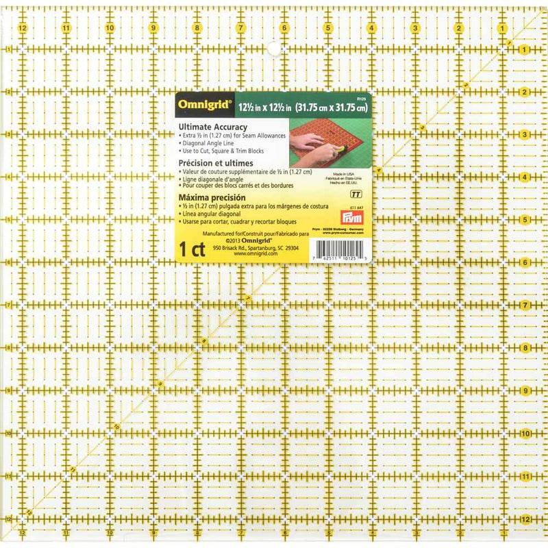 Omnigrid 12.5" x 12.5" Square Ruler