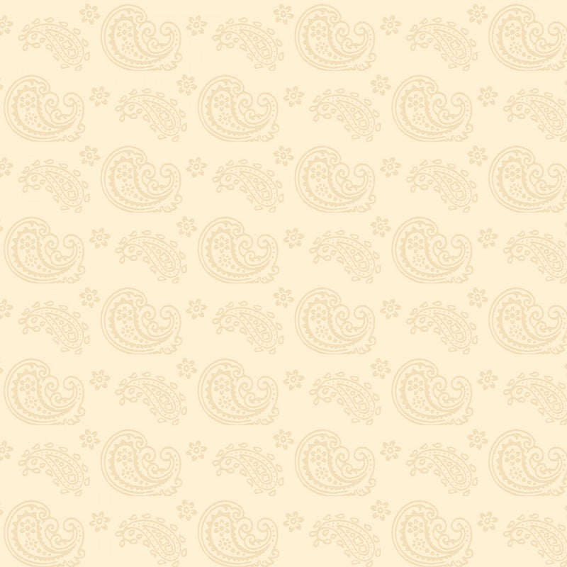 Essentials Caramel Macchiato - Paisley Toss - from Wilmington Prints