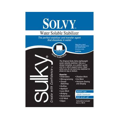 SULKY Solvy - White - 50 x 91cm pkg (20" x 36")