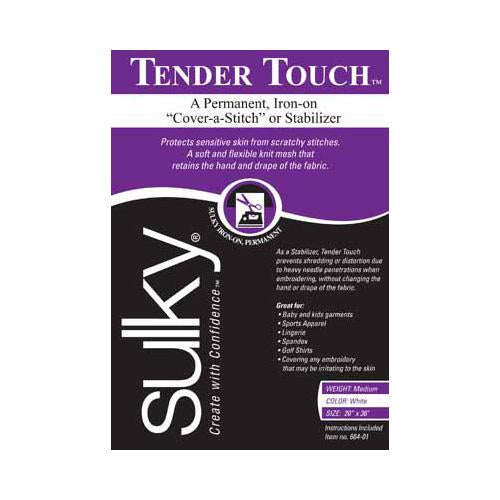 SULKY Tender Touch Iron-On - White - 20" x 36"