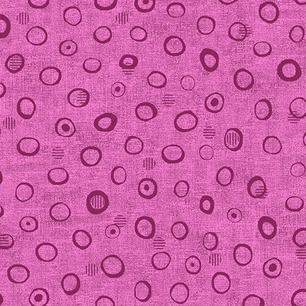 Stof - Basically -  4512-817 - Purple Circles
